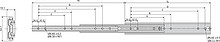 Prowadnica 5321 Nierdzewna 40cm 140kg Wysuw ponad 100% Accuride - Accuride