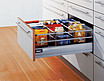 Tandembox Wys.D(M+2R)=198mm Głęb.55cm 30kg SZARA Hamulec