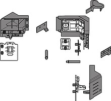 Szuflady Tandembox ANTARO- Okucia SYNCROMOTION SZARE Do Szuflady M - Blum