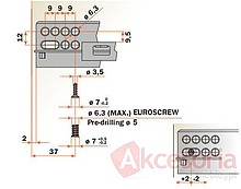 Prowadnica Kryta PUSH  35cm Wys. Częściowy - Salice