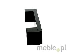 Uchwyt Aluminiowy US48 Czarny Połysk Rozstaw 128mm(W) - Gamet