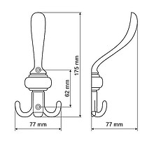 Wieszak ZnAl WP65 Chrom - Gamet
