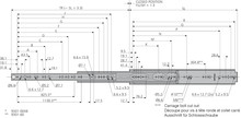 Prowadnice do szuflad Prowadnica kulkowa DZ9301-E / dł. 81.28 cm / 256 kg / wysuw 100% - Accuride