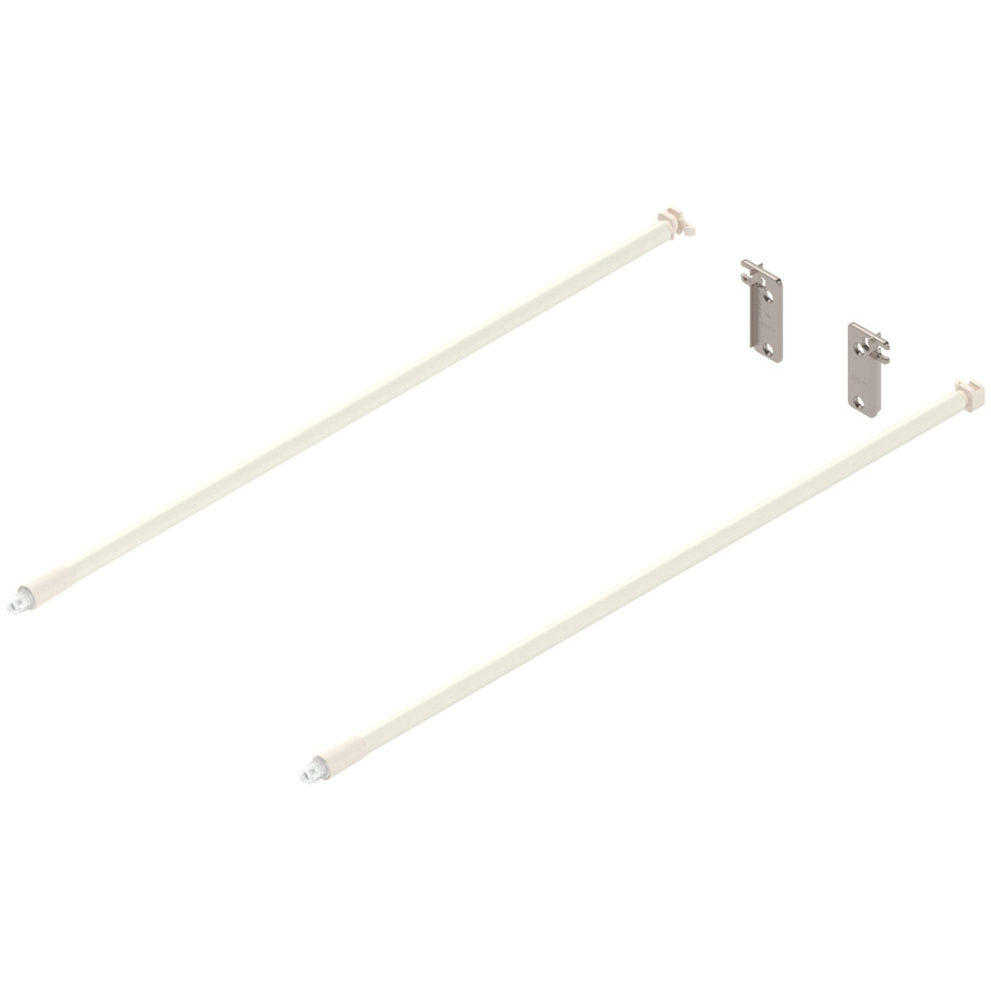 Reling podłużny METABOX z wysokim frontem - kremowy / dł. 45 cm / kpl
