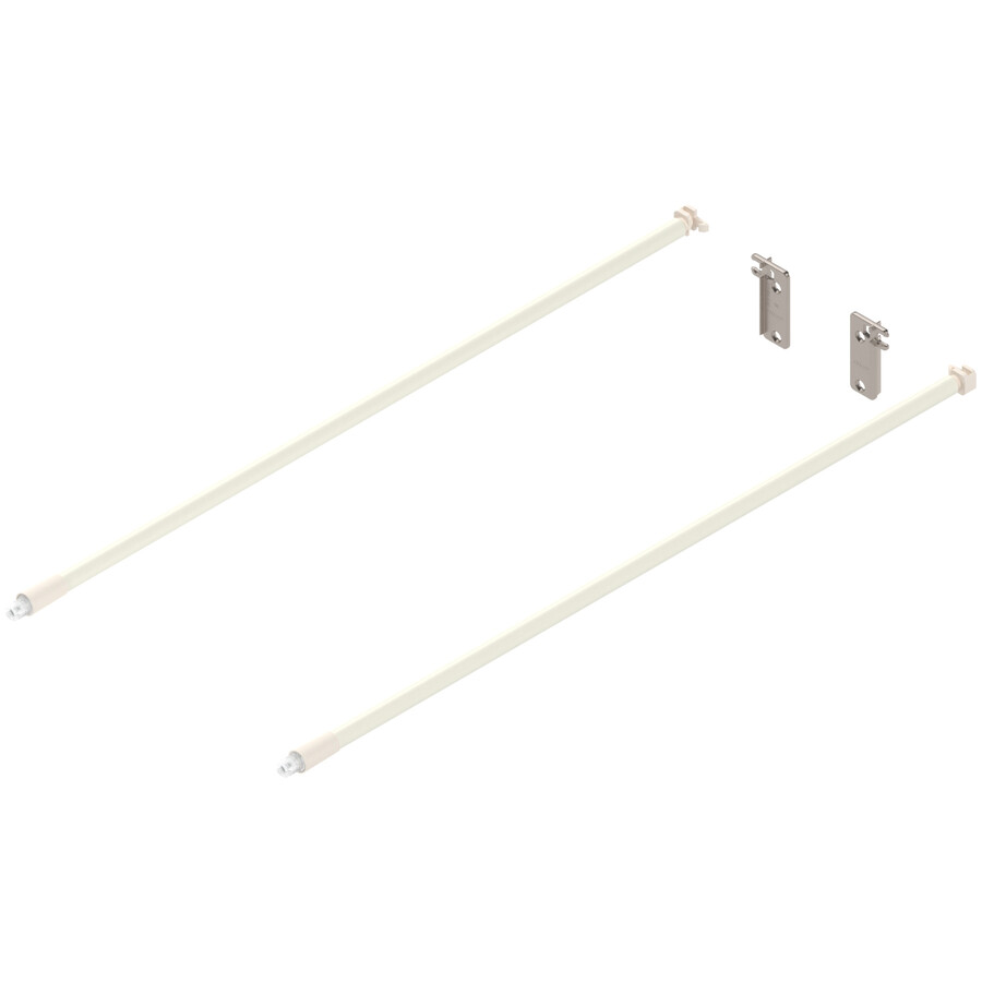 Reling podłużny METABOX z wysokim frontem - kremowy / dł. 50 cm / kpl