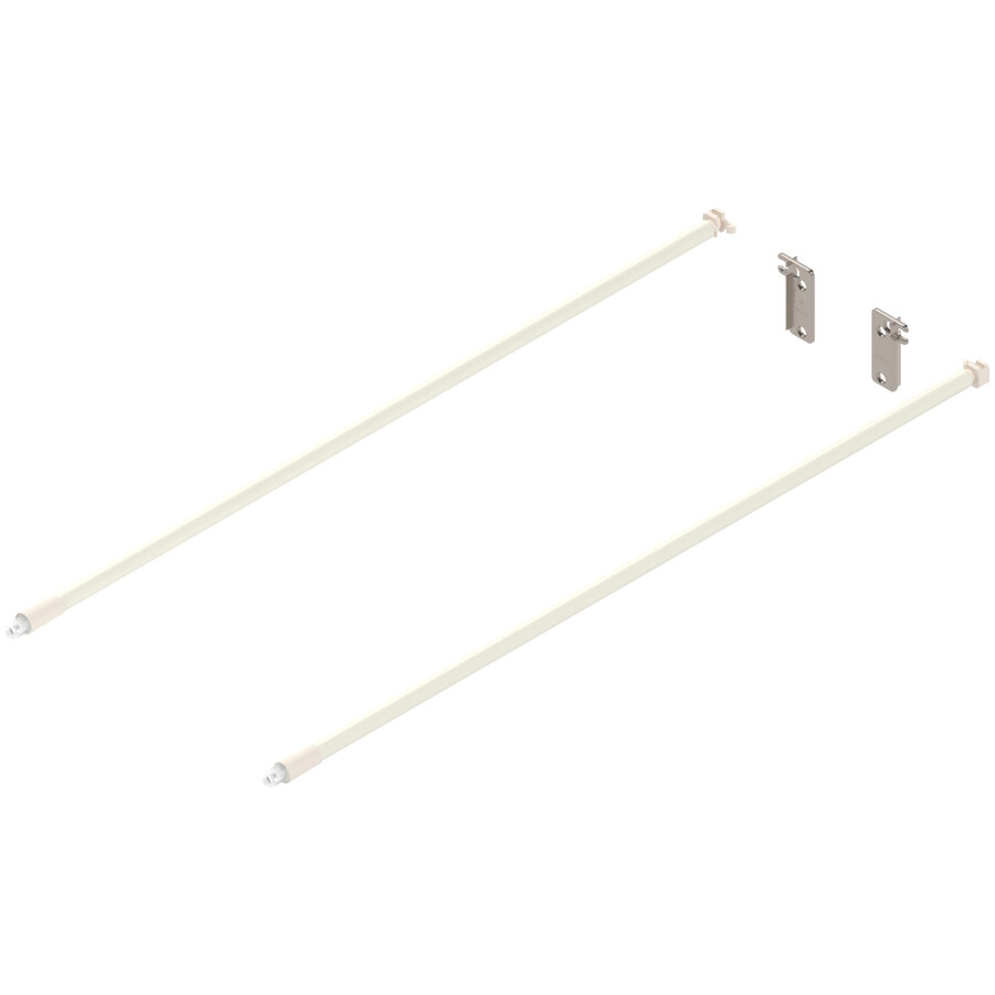 Reling podłużny METABOX z wysokim frontem - kremowy / dł. 55 cm / kpl