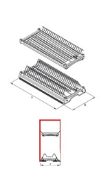 Ociekarki Ociekarka VARIANT 3 80 cm - chrom - Rejs