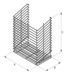 NOVUM Kosz Na Bieliznę SREBRNY Do Szafki Szer.50cm - Rejs