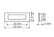 Uchwyt ZnAl MD13 Rozstaw 76 mm Chrom Satynowy - Gamet