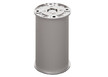 Nóżka aluminium+chrom fi50, wys. 7.5 cm z regulacją