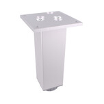 Nóżka kwadratowa z regulacją 4.5 cm / wys. 15 cm - aluminium   Kwadratowa nóżka w jasnym kolorze będzie pasowała zarówno do nowoczesnych, jak i...
