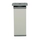 Nóżka kwadratowa z regulacją ALU 4 cm / 10 cm - aluminium