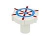 Gałka NURSERY 01023-34 K60 - biały ster / fi 34 mm