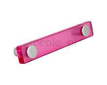 Uchwyt LINOSELLI GLASEFFEKT 8119-126 - różowy / rozstaw 96 mm - Siro