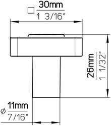 Uchwyty Gałka LINOSELLI GLASEFFEKT 8118-30 - różowy / 30 mm - Siro