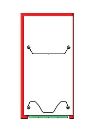 Ociekarka STANDARD1 Do Szafki 50cm 2-poziom. BIAŁA - Rejs