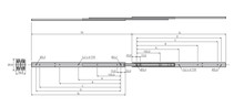 Prowadnice do szuflad Prowadnica kulkowa DZ2431 / dł. 20 cm / 17 kg / wysuw 100%  - Accuride