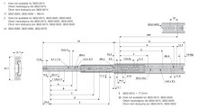 Prowadnice do szuflad Prowadnica kulkowa antykorozyjna DH3832 / dł. 40 cm / 45 kg / wysuw 100%  - Accuride