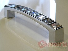 Uchwyt Linea Glamour chrom 550 SWAROVSKI rozstaw 128mm - Giusti