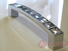 Uchwyt Linea Glamour chrom 550 SWAROVSKI rozstaw 128mm - Giusti
