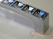Uchwyt Linea Glamour chrom 550 SWAROVSKI rozstaw 128mm - Giusti
