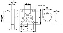 Zamek Patentowy X-954 Niklowany - Siso
