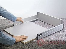 Szuflady Tandembox DNO SZARE Do Dł.Prowadnicy 55cm Szer.Korpusu 80cm - Egger