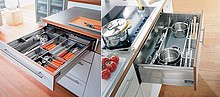 Szuflady Tandembox TYŁ SZARY Do Wysokości Boku M=83mm Szer.Korpusu 60cm - Egger