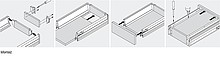 Szuflady Tandembox TYŁ SZARY Do Wysokości Boku M=83mm Szer.Korpusu 60cm - Egger