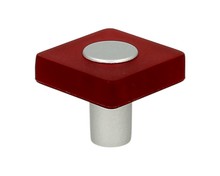 Gałka LINOSELLI GLASEFFEKT 8118-30 - czerwony / 30 mm - Siro