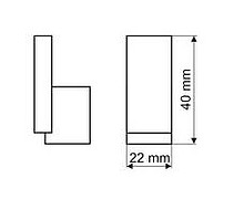 Wieszak Aluminiowy WP48 Naturalne Aluminium(W) - Gamet