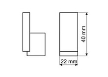 Wieszak Aluminiowy WP48 Czarny Mat(W) - Gamet