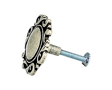 Gałka Decor WPO 624 Shiny old silver - Giusti
