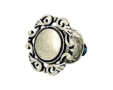 Gałka Decor WPO 624 Shiny old silver - Giusti