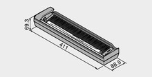 Organizacja szuflad Obcinarka folii spożywczej ORGA-LINE do Tandembox - ciemnoszary / 8.85x41 cm - Blum