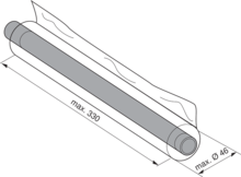 Organizacja szuflad Obcinarka folii spożywczej ORGA-LINE do Tandembox - ciemnoszary / 8.85x41 cm - Blum