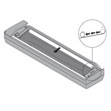 Organizacja szuflad Obcinarka folii spożywczej ORGA-LINE do Tandembox - ciemnoszary / 8.85x41 cm - Blum