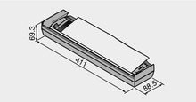 Organizacja szuflad Obcinarka folii aluminiowej ORGA-LINE do Tandembox - ciemnoszary / 8.85x41 cm - Blum