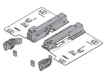 Prowadnice do szuflad Zestaw TIP-ON do Tandem 560H, 560F do synchronizacji - Blum