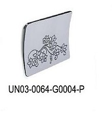 Uchwyt UN03 rozstaw 64mm chrom prawy - Gamet