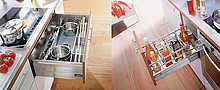 Szuflady Tandembox TYŁ SZARY (H199mm/dł.677mm) Do Wysokości Boku D=198mm Szer.Korpusu 80cm - Egger