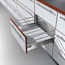 Szuflady Tandembox TYŁ SZARY (H199mm/dł.677mm) Do Wysokości Boku D=198mm Szer.Korpusu 80cm - Egger