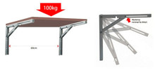 Wspornik składany pod półkę ocynk L-400 - Airtic Professional