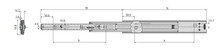 Prowadnice do szuflad Prowadnica kulkowa DZ3320-50 / dł. 30 cm / 60 kg / wysuw ponad 100%  - Accuride