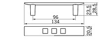 Uchwyt 1340-134 Z Kolekcji Rio Chrom Mat - Siro