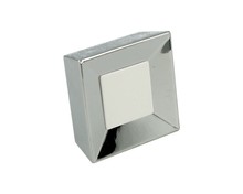 Gałka 2100 Chrom, Tworzywo-Białe - Siro