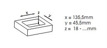 Uchwyt 01045 Z Kolekcji Kunststoff Aluminium, Wpuszczany - Siro