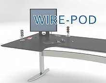 Przepust WIRE-POD Slot SMALL Czerwony Obudowa Czarna - Siso