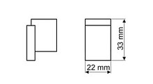 Gałka Aluminiowa GS48 Czarny Mat(W) - Gamet