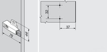 Hamulec 971A0500 W Adapterze Krzyżakowym Do Drzwi Nakładanych - Blum